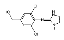 2-(4-hydroxymethyl-2,6-dichlorophenylimino)imidazolidine Structure