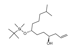(4S,7R)-7-((tert-butyldimethylsilyl)oxy)-11-methyldodec-1-en-4-ol Structure