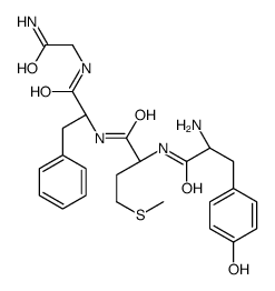 tyrosyl-methionyl-phenylalanyl-glycinamide structure