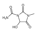 5-hydroxy-3-methyl-2,4-dioxo-imidazolidine-1-carboxylic acid amide结构式