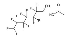 acetic acid,2,2,3,3,4,4,5,5,6,6,7,7-dodecafluoroheptan-1-ol Structure