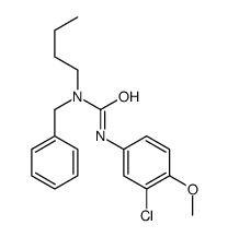1-benzyl-1-butyl-3-(3-chloro-4-methoxyphenyl)urea结构式