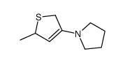 1-(5-methyl-2,5-dihydrothiophen-3-yl)pyrrolidine Structure