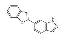 6-Benzofuran-2-yl-1H-indazole Structure