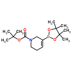 TERT-BUTYL 5-(4,4,5,5-TETRAMETHYL-1,3,2-DIOXABOROLAN-2-YL)-3,6-DIHYDROPYRIDINE-1(2H)-CARBOXYLATE structure