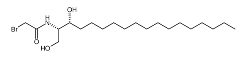 D-erythro-2-N-(2'-bromoacetyl)-4,5-dihydrosphingosine结构式