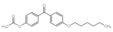4-ACETOXY-4'-HEXYLOXYBENZOPHENONE结构式