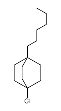 4-chloro-1-hexylbicyclo[2.2.2]octane Structure