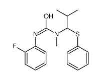 3-(2-fluorophenyl)-1-methyl-1-(2-methyl-1-phenylsulfanylpropyl)urea Structure