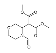 dimethyl 2-(4-formylmorpholin-3-yl)propanedioate Structure