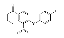 1-[4-(4-fluorophenyl)sulfanyl-3-nitrophenyl]butan-1-one Structure