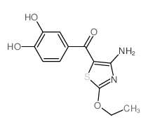 (4-amino-2-ethoxy-1,3-thiazol-5-yl)-(3,4-dihydroxyphenyl)methanone结构式