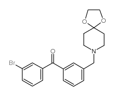 3-BROMO-3'-[8-(1,4-DIOXA-8-AZASPIRO[4.5]DECYL)METHYL]BENZOPHENONE picture