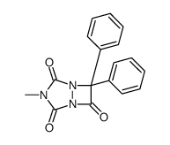 1,3,5-Triazabicyclo3.2.0heptane-2,4,6-trione, 3-methyl-7,7-diphenyl-结构式