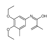 N-(3,4-diethoxy-5-methylphenyl)-2-methylprop-2-enamide结构式