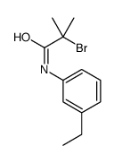 2-bromo-N-(3-ethylphenyl)-2-methylpropanamide结构式