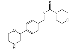 N-[(4-morpholin-2-ylphenyl)methylidene]morpholine-4-carbothioamide Structure