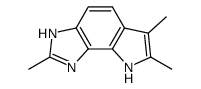 Pyrrolo[2,3-e]benzimidazole, 1,8-dihydro-2,6,7-trimethyl- (9CI)结构式