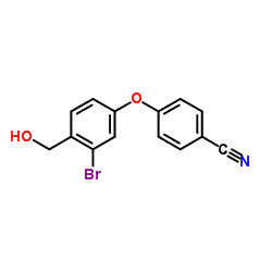 4-[3-Bromo-4-(hydroxymethyl)phenoxy]benzonitrile Structure