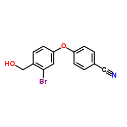 4-[3-Bromo-4-(hydroxymethyl)phenoxy]benzonitrile结构式