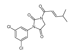 3-(3,5-dichlorophenyl)-1-[(E)-4-methylpent-2-enoyl]imidazolidine-2,4-dione Structure