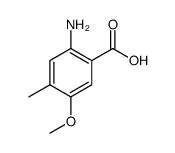 Benzoic acid, 2-amino-5-methoxy-4-methyl Structure