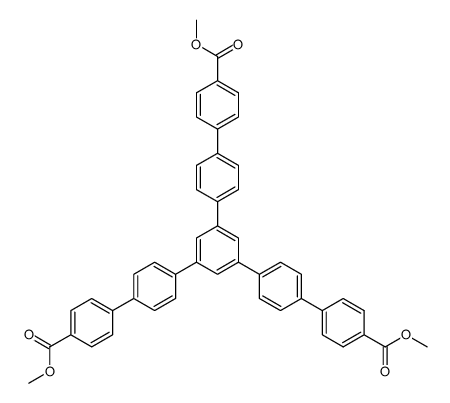 dimethyl 5''-(4'-(methoxycarbonyl)-[1,1'-biphenyl]-4-yl)-[1,1':4',1'':3'',1''':4''',1''''-quinquephenyl]-4,4''''-dicarboxylate结构式