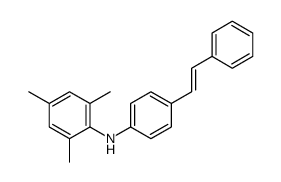 2,4,6-trimethyl-N-[4-(2-phenylethenyl)phenyl]aniline Structure