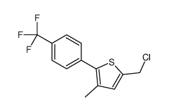 5-(chloromethyl)-3-methyl-2-[4-(trifluoromethyl)phenyl]thiophene结构式