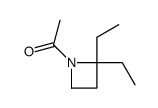 Azetidine, 1-acetyl-2,2-diethyl- (7CI) Structure