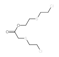 Acetic acid,2-[(2-chloroethyl)thio]-, 2-[(2-chloroethyl)thio]ethyl ester Structure