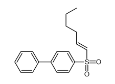1-hex-1-enylsulfonyl-4-phenylbenzene Structure