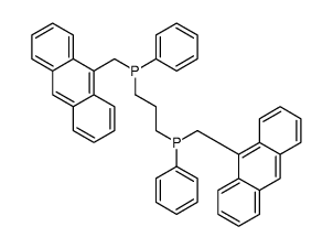 anthracen-9-ylmethyl-[3-[anthracen-9-ylmethyl(phenyl)phosphanyl]propyl]-phenylphosphane Structure