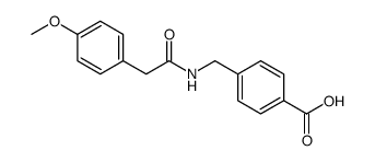 Benzoic acid, 4-[[[2-(4-methoxyphenyl)acetyl]amino]methyl] Structure