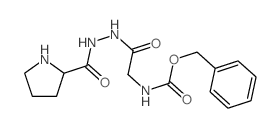 benzyl N-[(pyrrolidine-2-carbonylamino)carbamoylmethyl]carbamate structure