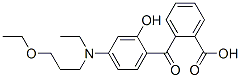 2-[4-[N-(3-Ethoxypropyl)-N-ethylamino]-2-hydroxybenzoyl]benzoic acid Structure