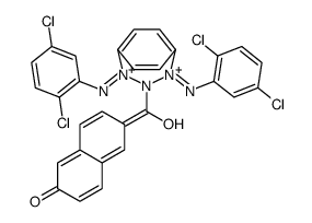 2-Naphthalenecarboxamide, N,N'-1,4-phenylenebis[(2, 5-dichlorophenyl)azo]-6-hydroxy- structure