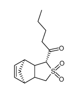 1-((1R,4R,7S)-2,2-dioxido-1,3,3a,4,7,7a-hexahydro-4,7-methanobenzo[c]thiophen-1-yl)pentan-1-one结构式