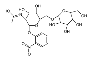 2-nitrophenyl-2-acetamido-2-deoxy-6-O-beta galactopyranosyl-alpha galactopyranoside结构式