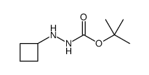 tert-Butyl 2-cyclobutylhydrazinecarboxylate Structure