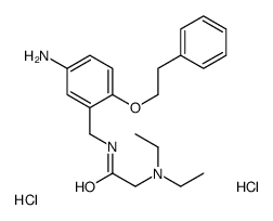 N-[[5-amino-2-(2-phenylethoxy)phenyl]methyl]-2-(diethylamino)acetamide,dihydrochloride Structure