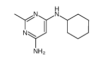 N4-cyclohexyl-2-methyl-pyrimidine-4,6-diyldiamine Structure