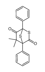 5,5-Dimethyl-1,4-diphenyl-2,7-dithiabicyclo<2.2.1>heptan-3,6-dion Structure