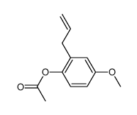 2-allyl-4-methoxyphenyl acetate结构式