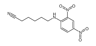 6-(2,4-dinitro-anilino)-hexanenitrile结构式