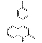 4-(4-methylphenyl)-2(1H)-quinolinethione结构式