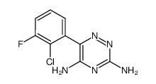 2-chloro-3-fluorophenyl-1,2,4-triazine-3,5-diamine结构式
