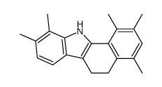 1,2,4,9,10-pentamethyl-6,11-dihydro-5H-benzo[a]carbazole结构式