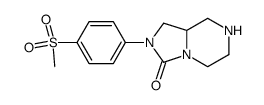 hexahydro-2-(4-(methylsulfonyl)phenyl)-imidazo[1,5-a]pyrazin-3-one Structure