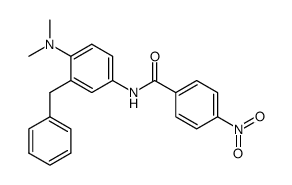2-Dimethylamino-5-<4-nitro-benzoylamino>-diphenylmethan Structure